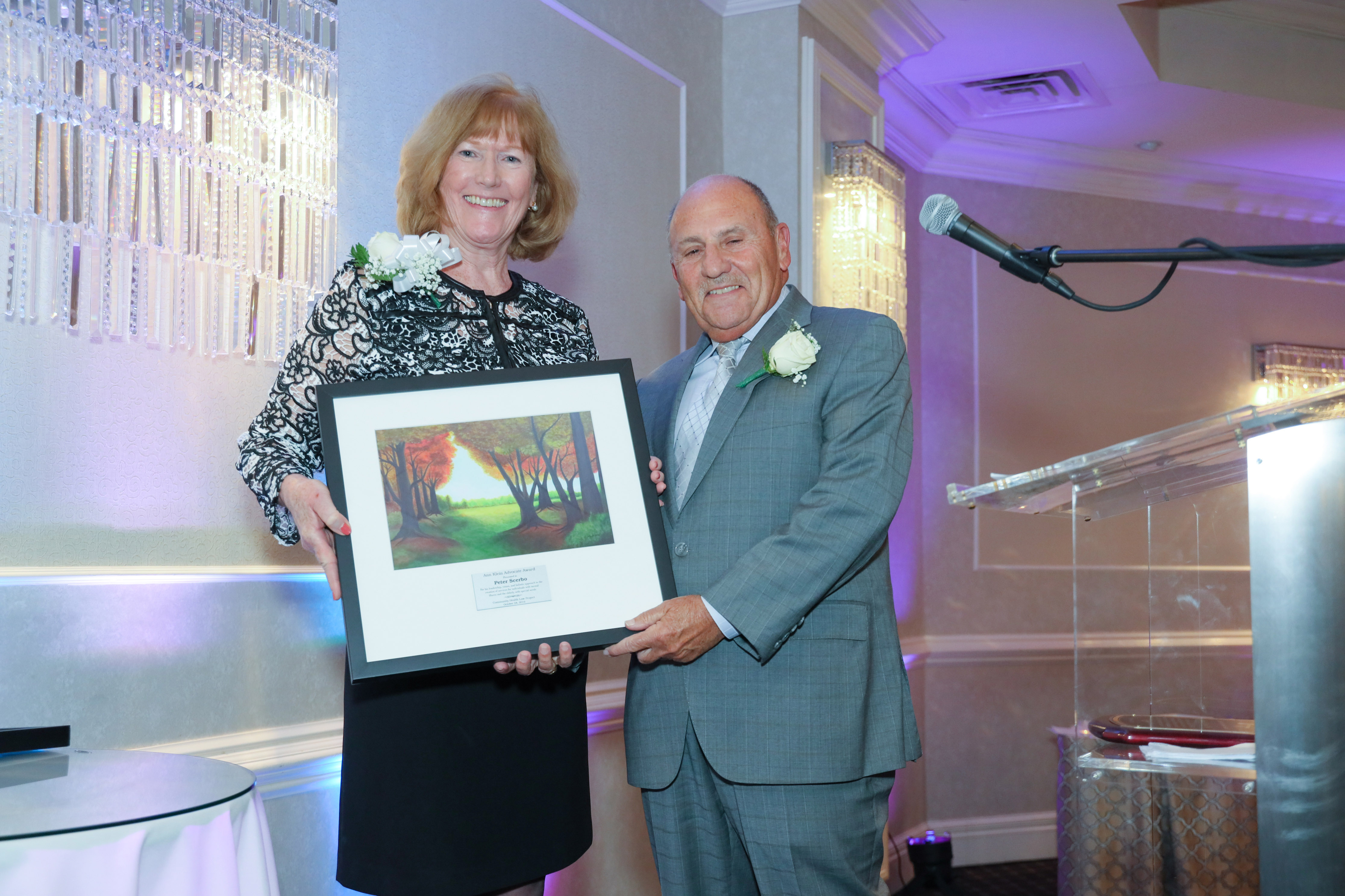 Former CBH Care Executive Director Pete Scerbo Accepts the Ann Klein Advocates Award for his 49 Years of Service to Community Mental Healthcare