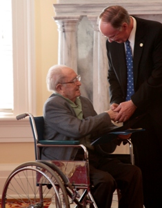Governor Robert Bentley commissions Andrew Glaze as Poet Laureate of Alabama