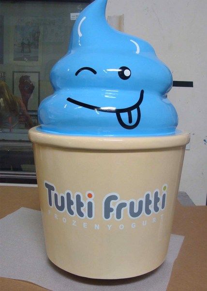 Q25814 - 3-D Sign Art - Ice Cream Face, Tutti Fruiti