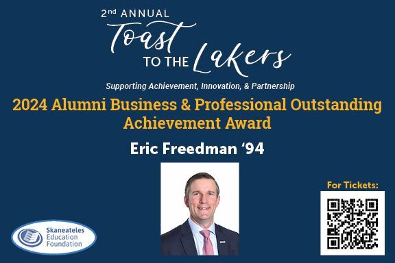 Eric Freedman ('94):  2024 Alumni Business and Professional Outstanding Achievement Award Winner!