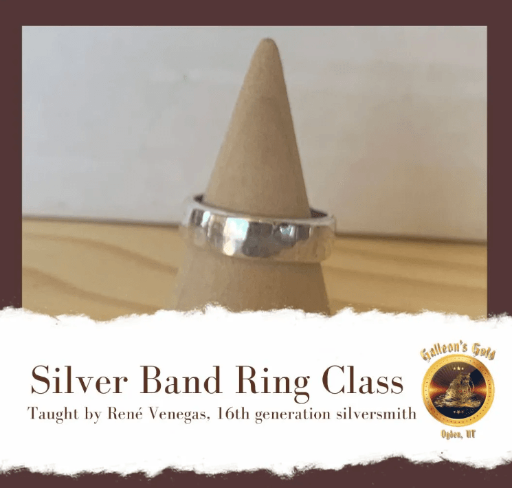 Silver Band Ring Class, Sat Nov 8 at 10am (Taught by Rene in classroom A & B, $45)