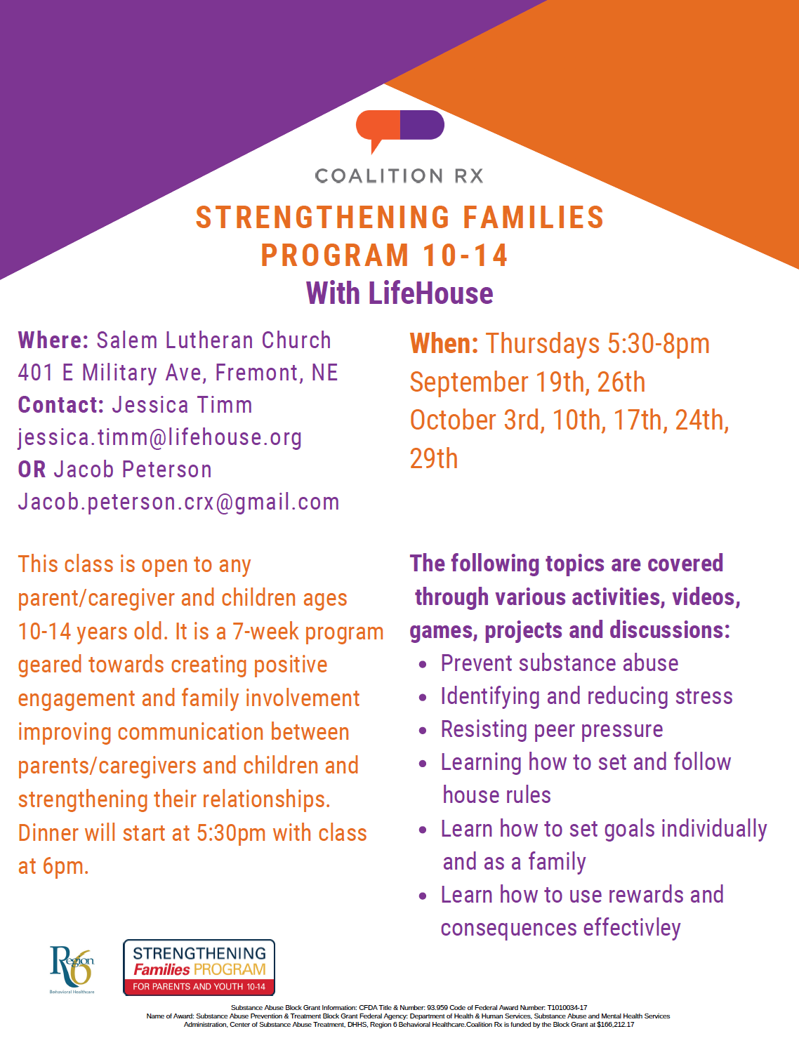 Strengthening Families 10-14 with LifeHouse