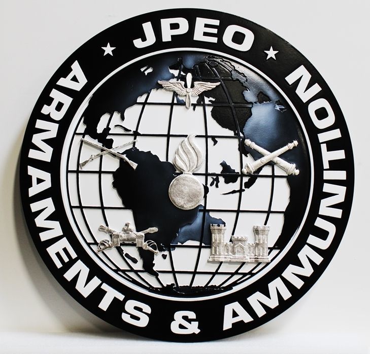 MS6045- 3-D Plaque of the Army's Joint Program Office (JPEO) for Armaments & Munitions 