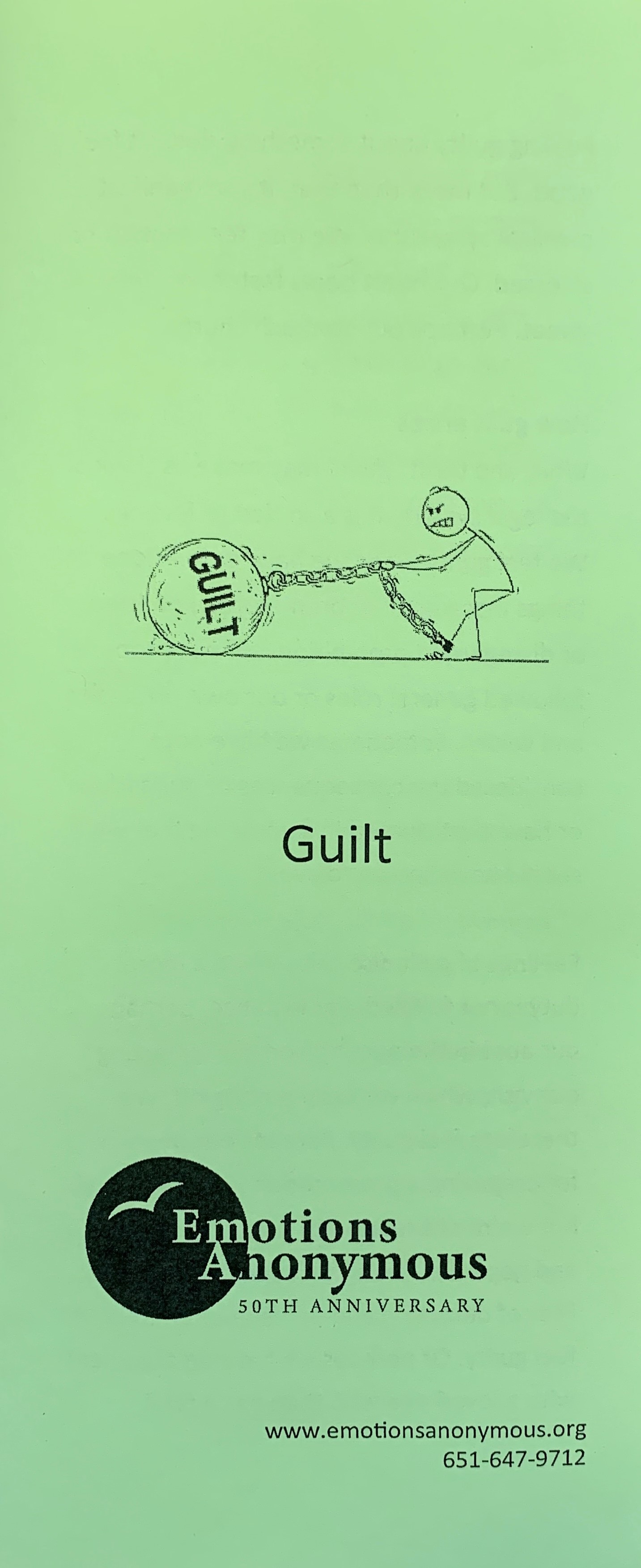 Item #94 — "Guilt" Pamphlet (New in 2021)