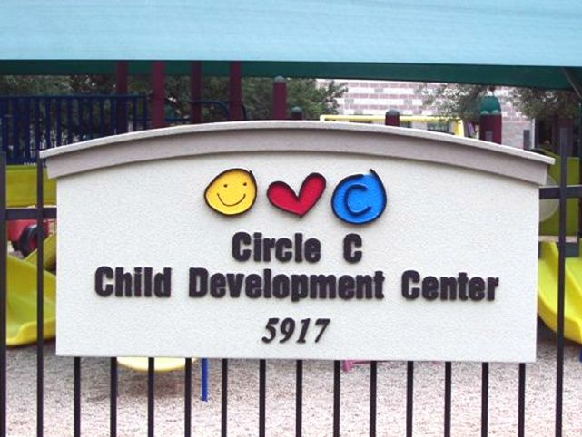 FA15911 - Child Development Center Pre-school EPS  Wall Sign