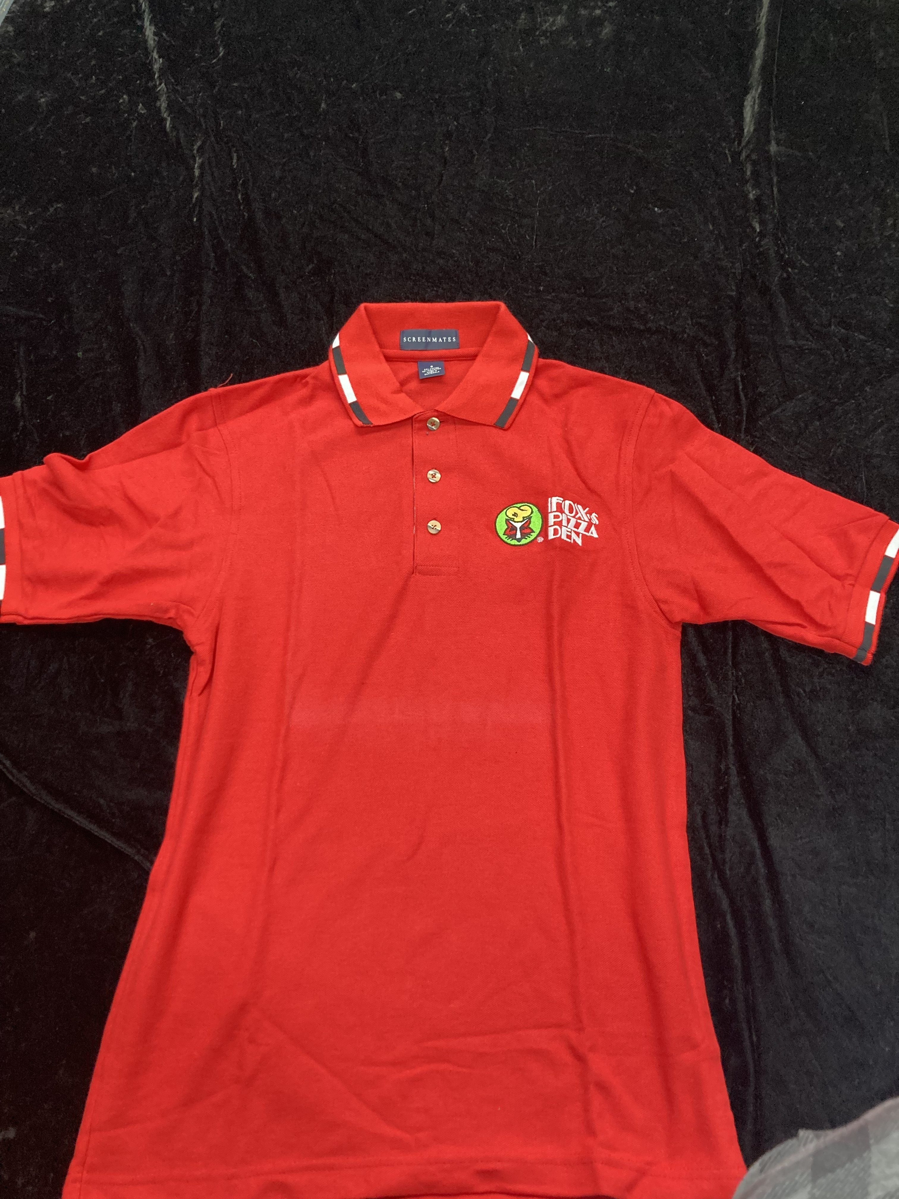 SALE Fox's Logo - Small Red/Black/White Polo