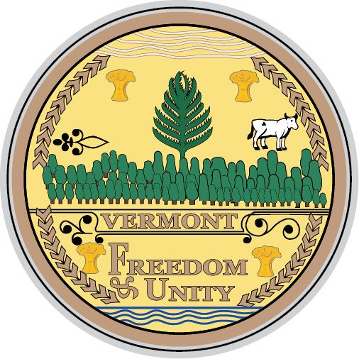 W32500 -  Seal of State of Vermont Wall Plaque