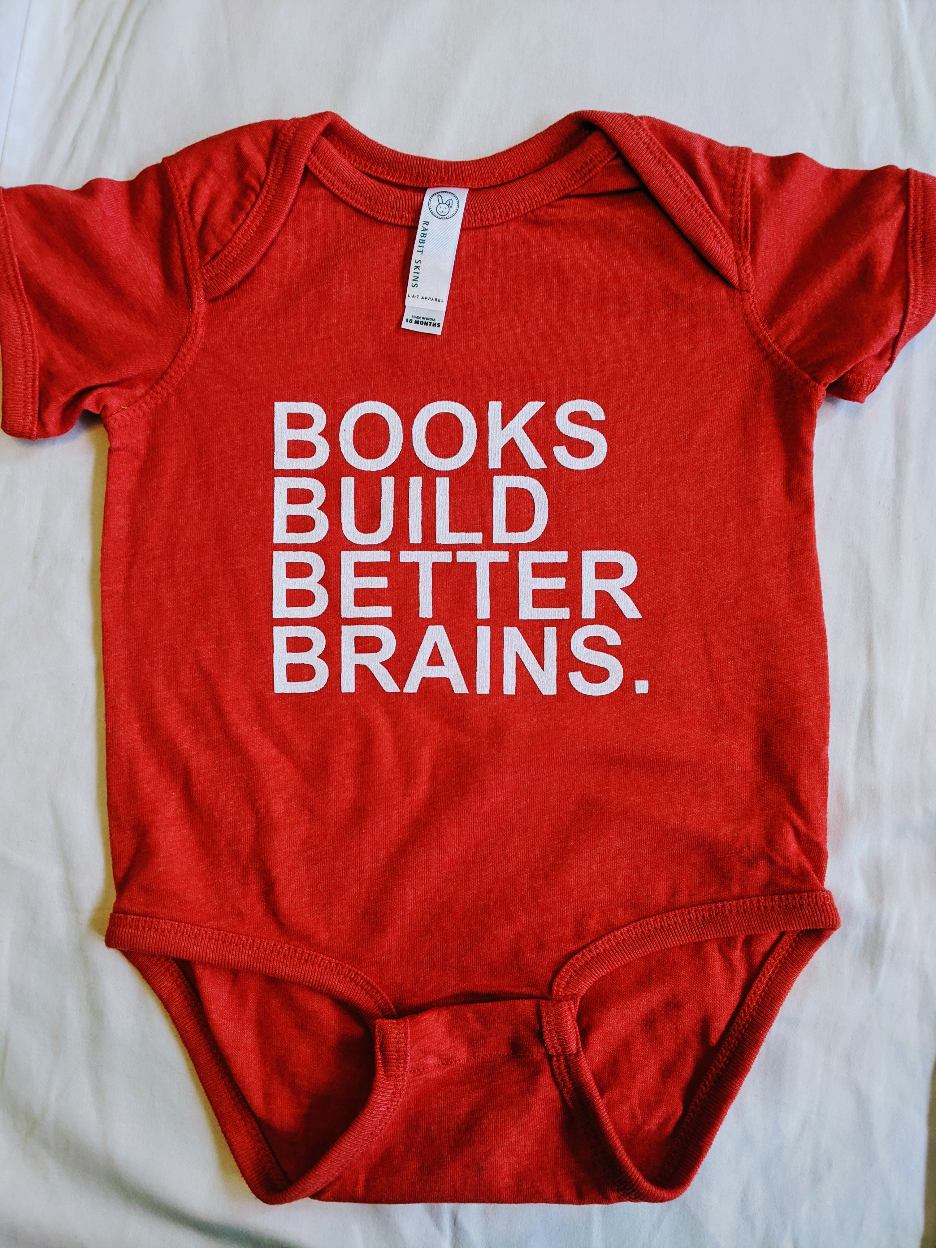 Books Build Better Brains Onesie