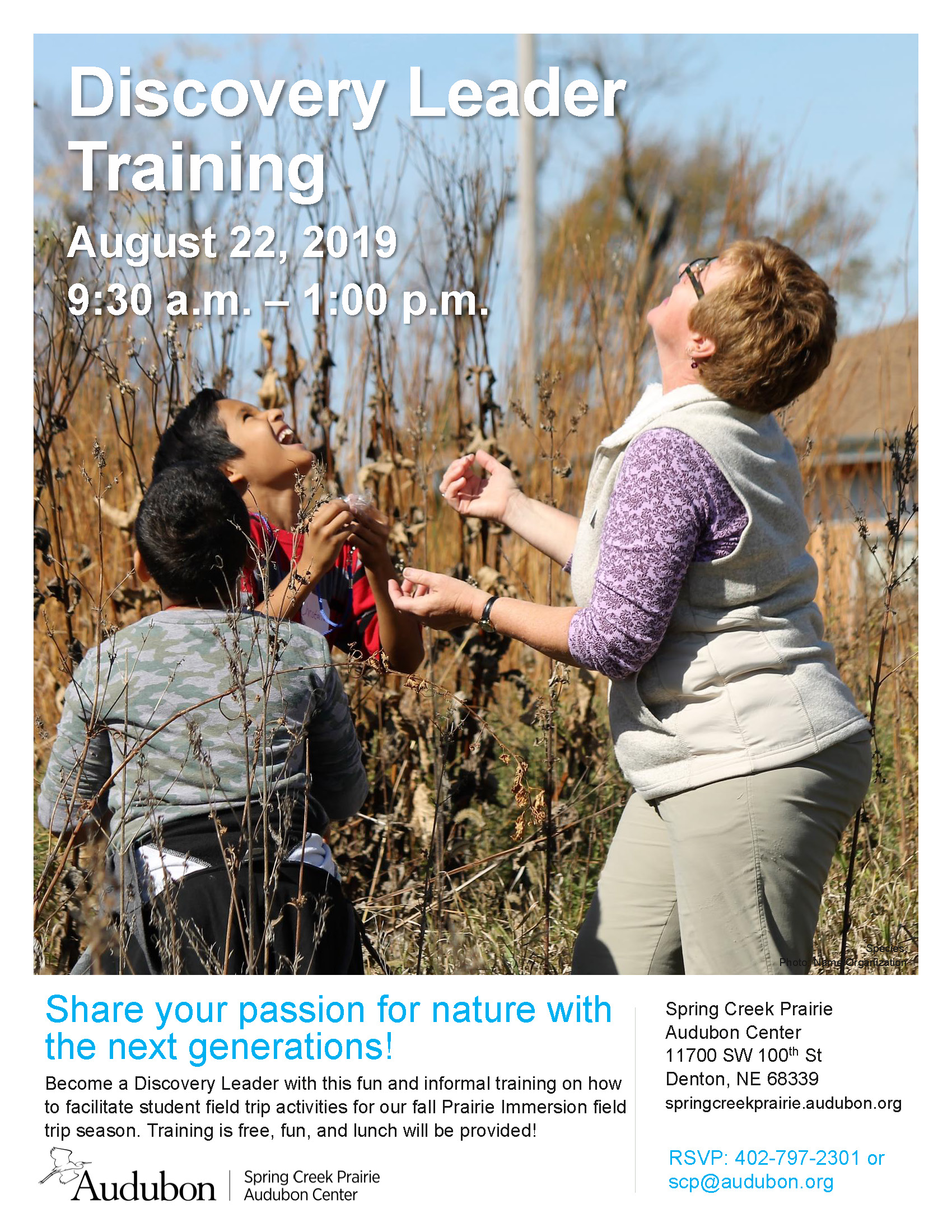 CE & VO: Discovery Leader Training - Spring Creek Prairie