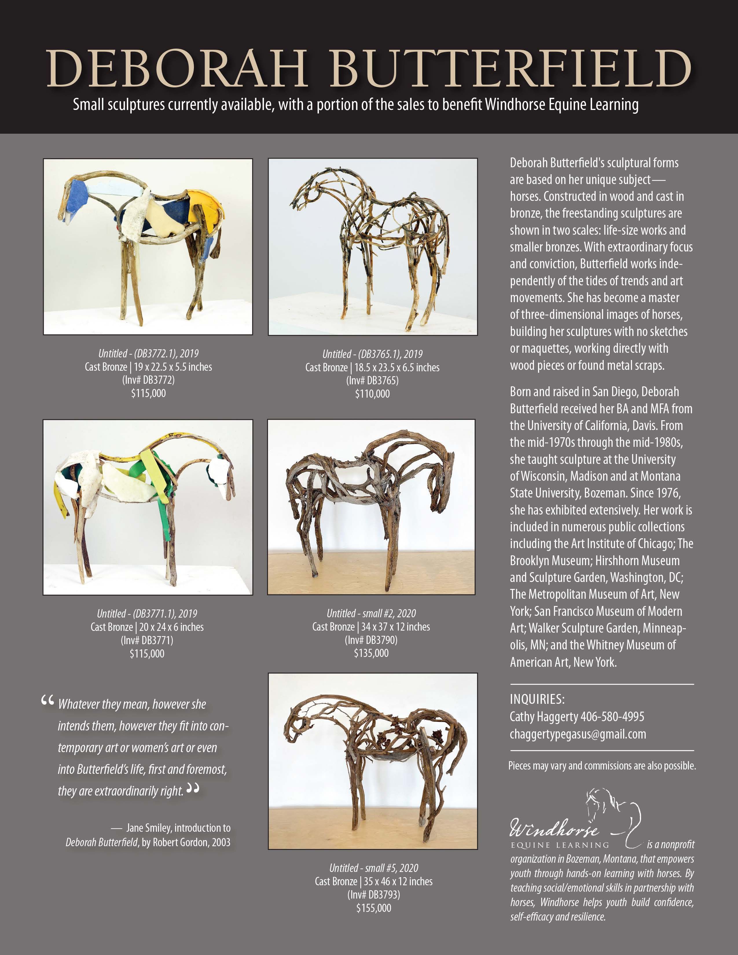 Purchase a Unique Deborah Butterfield Sculpture and Support Windhorse