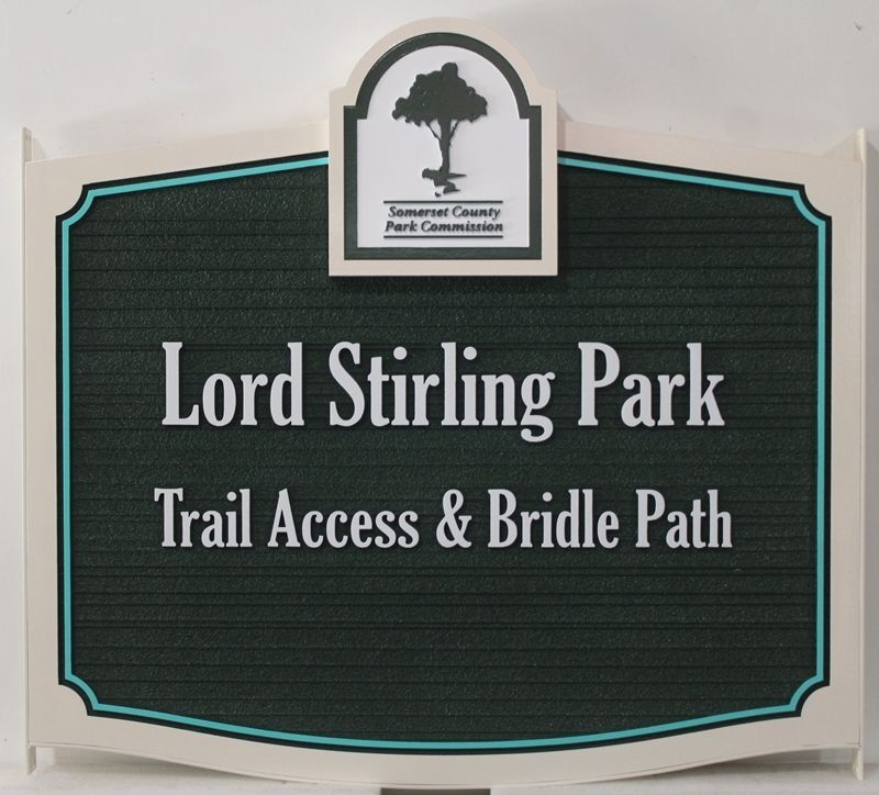 GA16470A - Carved and Sandblasted Sign for Lord Stirling Park