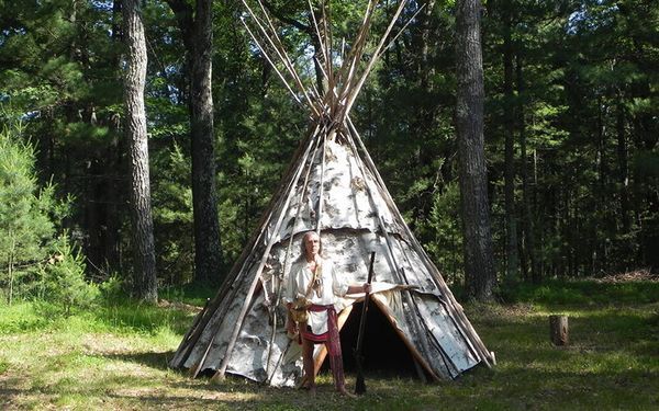 Ojibwe Village : Explore : Burnett County Historical Society