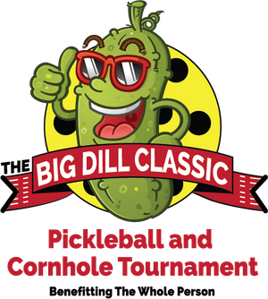 Big Dill Classic logo with pickle wearing sunglasses