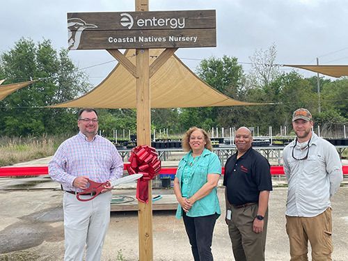 Ribbon-cutting ceremony for Entergy Coastal Natives Nursery