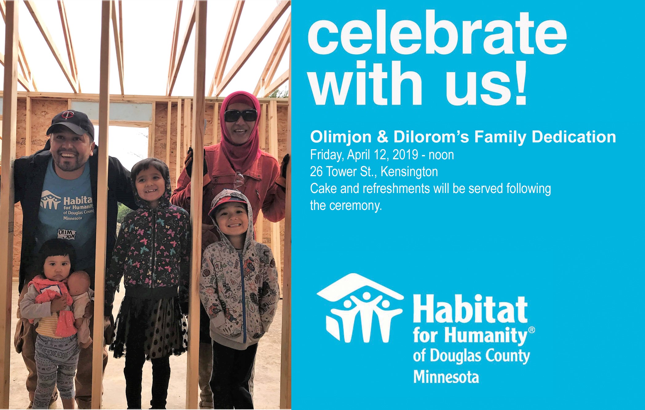 Join Us for Olimjon & Dilorom's Dedication