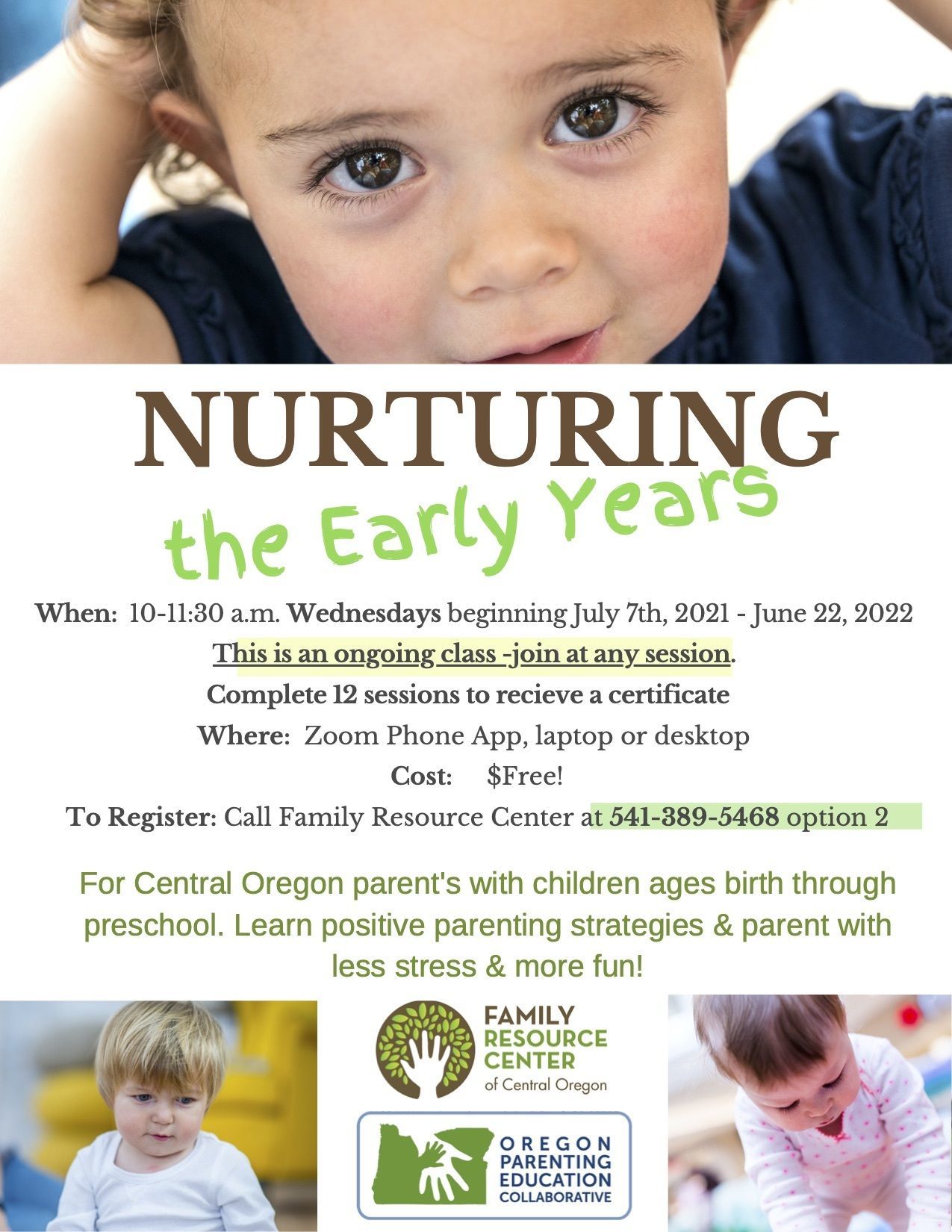 Calendar List Parenting Support Community Central Oregon