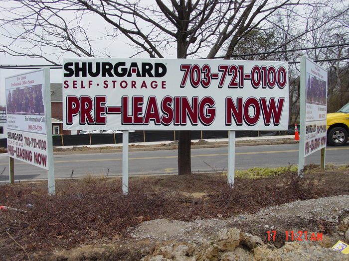 Shurgard Site Sign