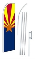 Arizona Swooper/Feather Flag + Pole + Ground Spike