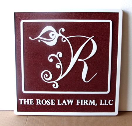 A10057 - Elegant Law Firm Sign with Logo
