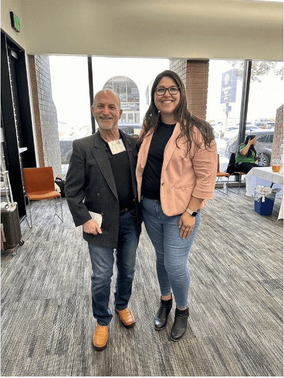 Pictured are Keith Bonchek, Founder, President, & CEO at Ability Together, Inc., and Crystal Cardenas, Associate Director at CIR