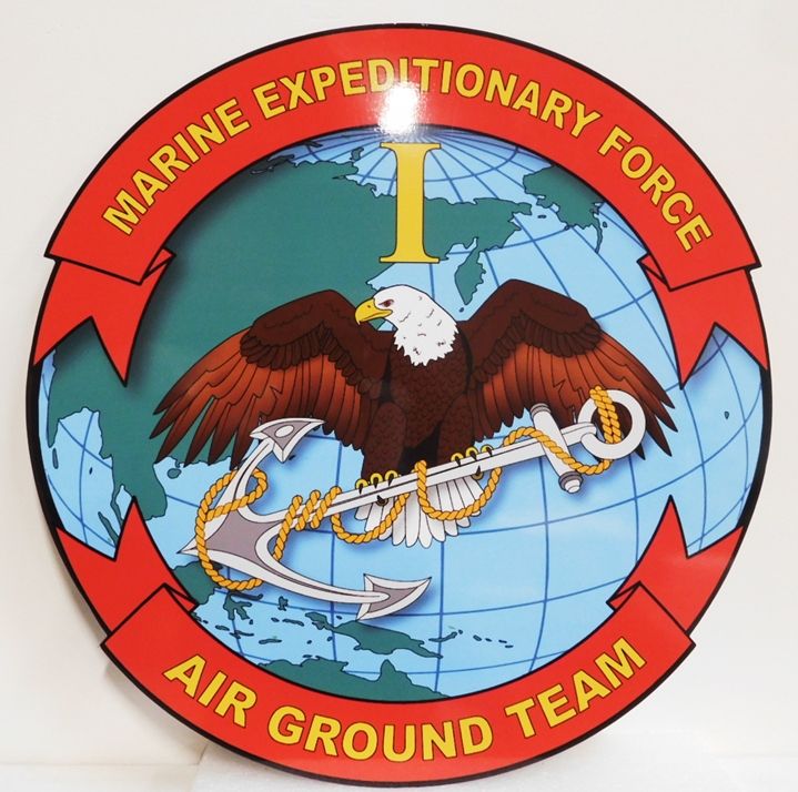 EA-5081 - Seal of the Marine Expeditionary Force Air Ground Team, Mounted on Sintra Board