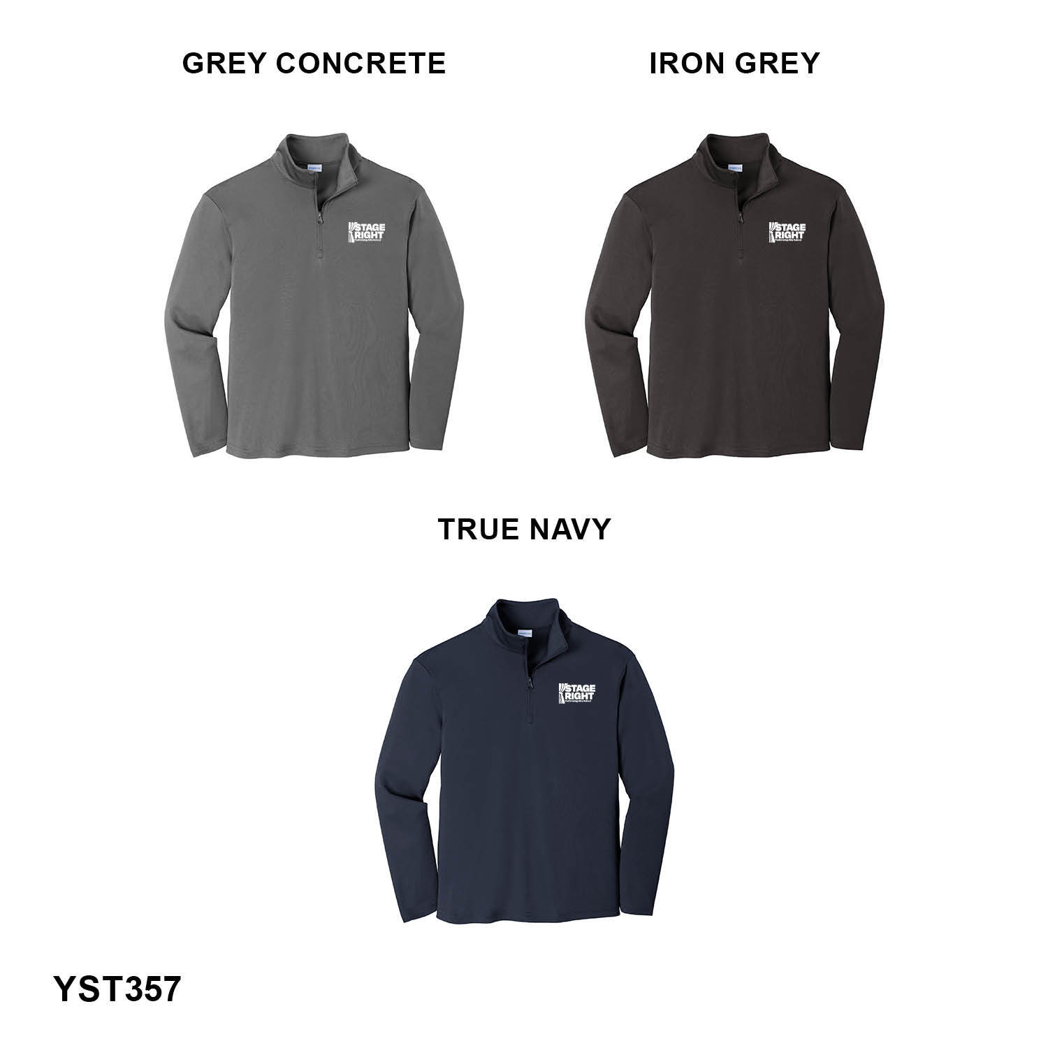 2026 NEW STAGE RIGHT LOGO - YOUTH Sport-Tek® Youth PosiCharge®Competitor™ 1/4-Zip Pullover