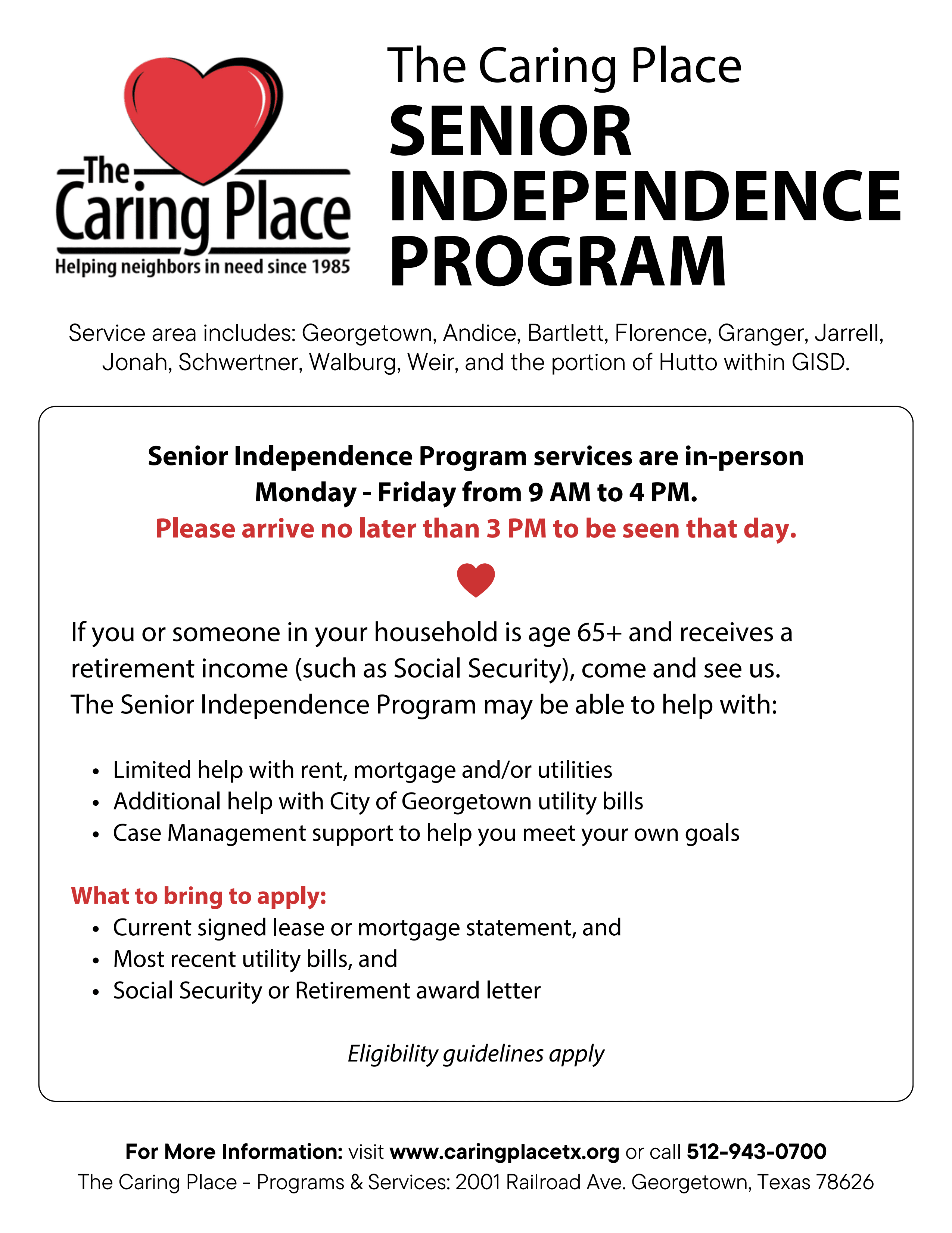  Senior Independence Program SIP - English Flyer 2026 - Low Color