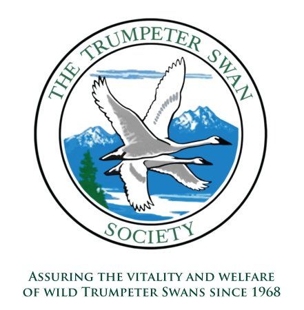 Trumpeter Swan Society logo and mission statement adhesive decal, $4