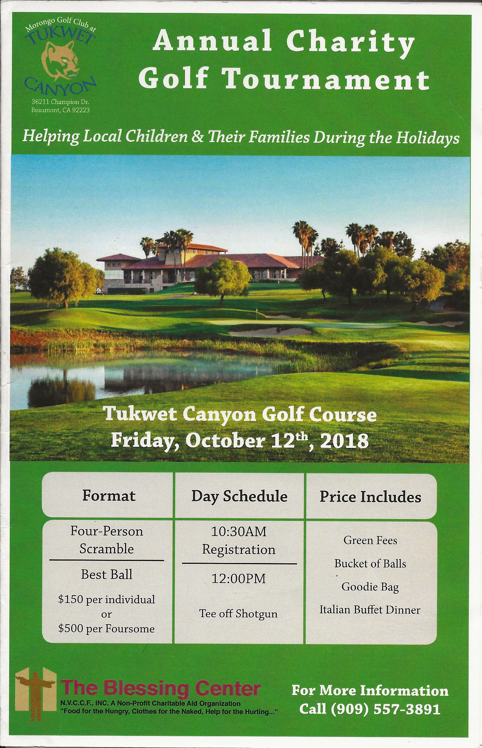 Annual Charity Golf Tournament Information