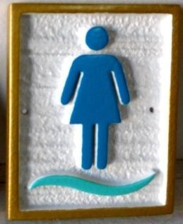 KA20832A - Carved HDU Sign for Ladies Bathroom