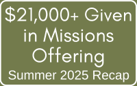 2025 Missions Offering