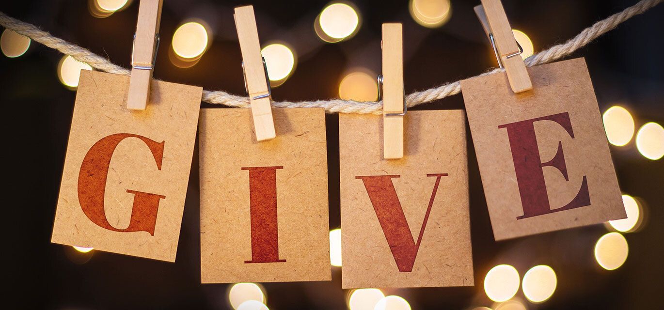 Banner reading "Give"