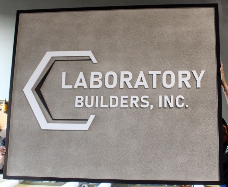 SB28172 - Carved Sign for "Laboratory Builders, Inc."