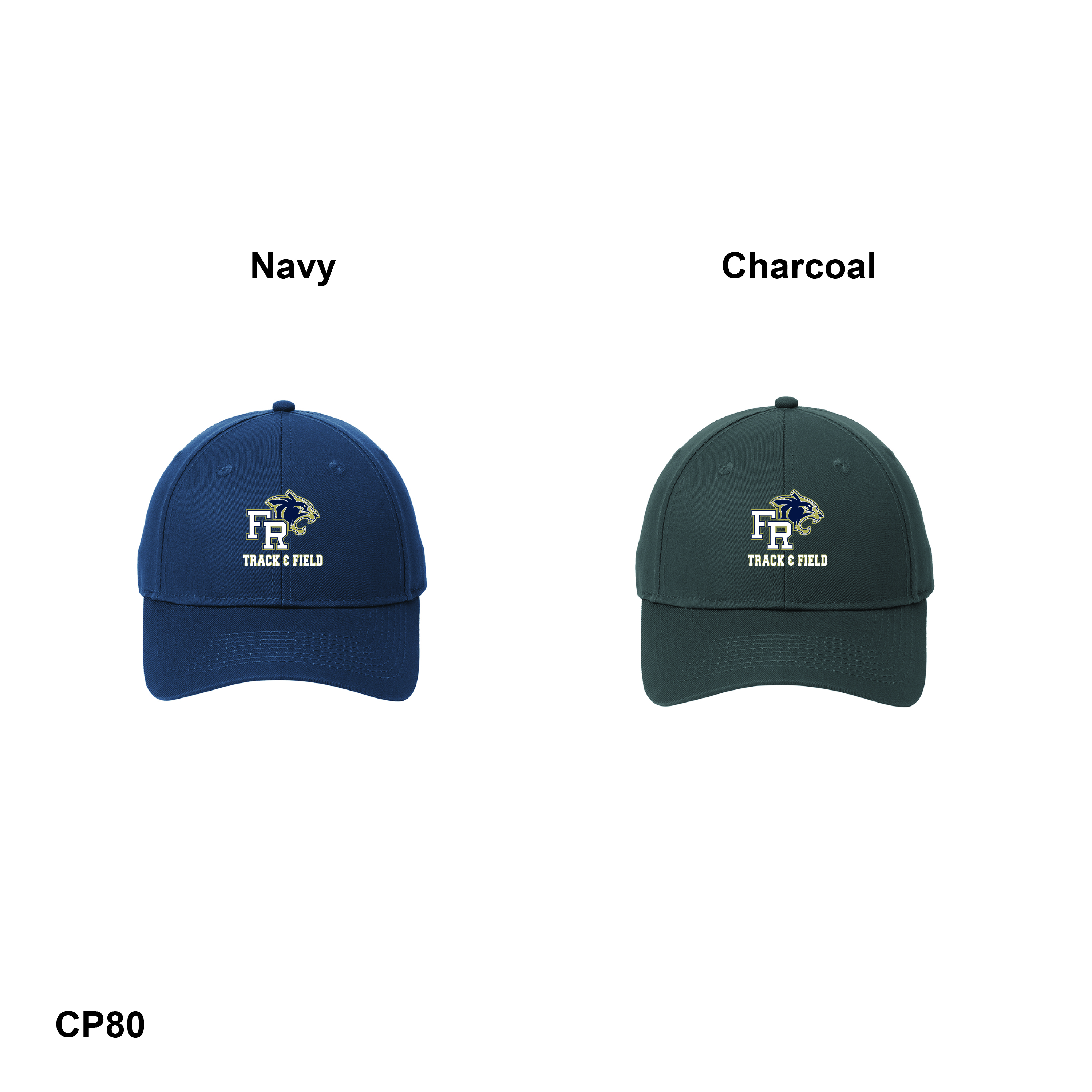 TRACK & FIELD LOGO - Port & Company® - Six-Panel Twill Cap