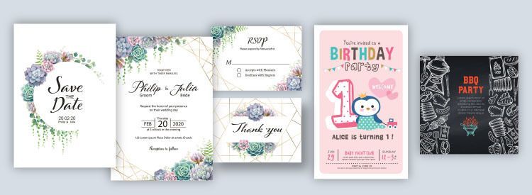 Invitation Printing - Visalia, Tulare, Hanford, Three Rivers