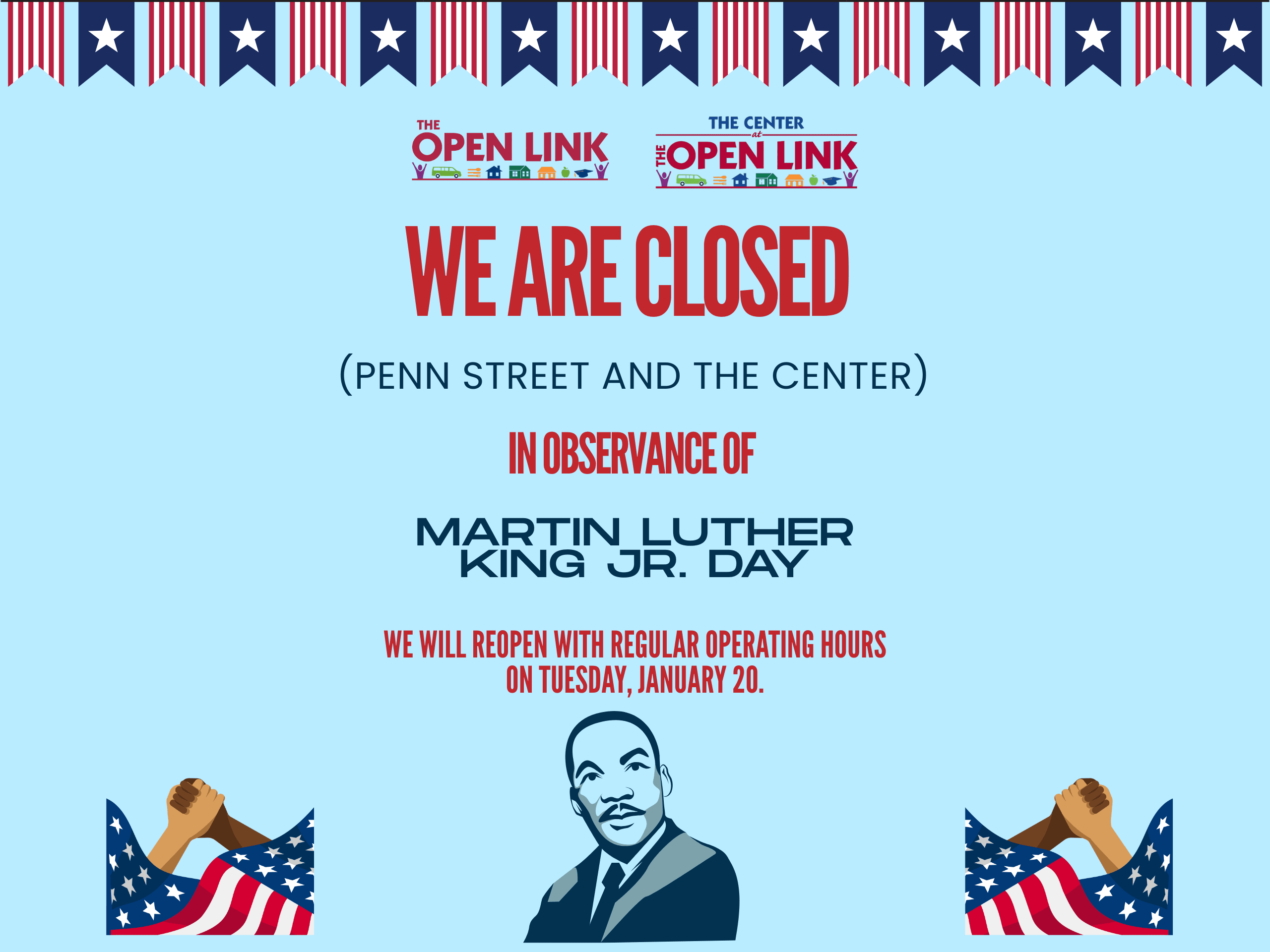 Martin Luther King Jr. Day Closure