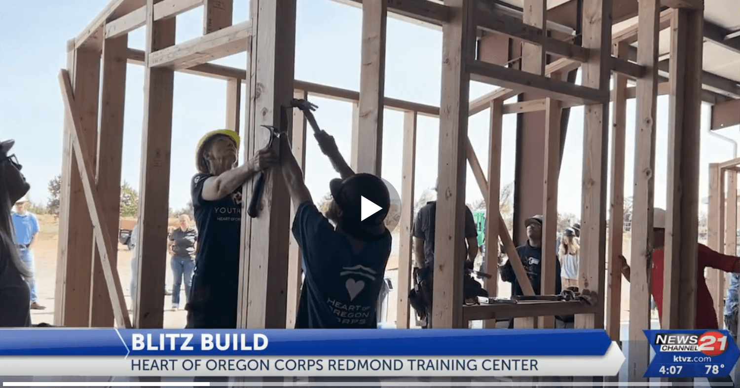 Several organizations get together for Blitz Build to create five more sleeping units for Redmond’s Oasis Village
