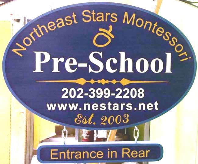 M1036 - Montessori Pre-School Sign (Gallery 15A)