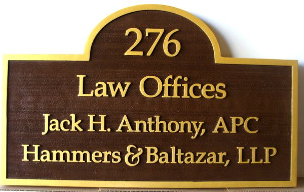 A10223 - Law Office Door or Wall Sign with Suite Number