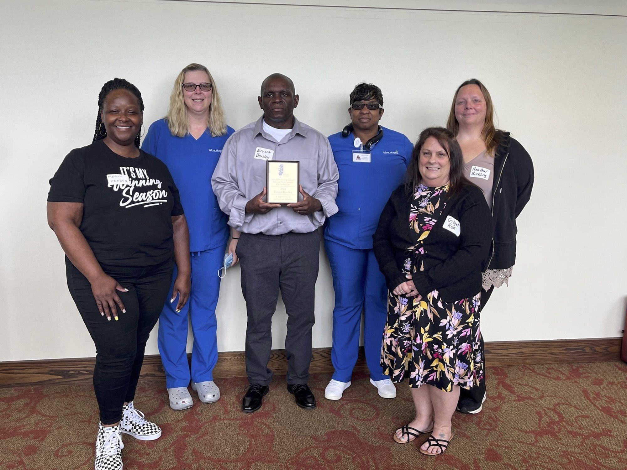 Talbot Hospice CNA, Ernest Beasley, Named CNA of the Year