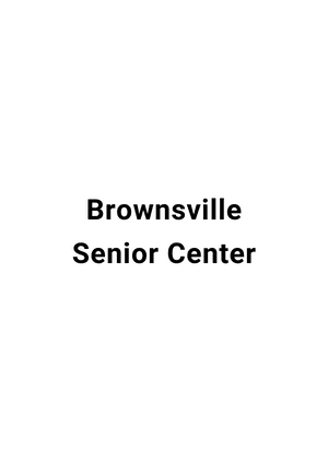 Brownsville Senior Center
