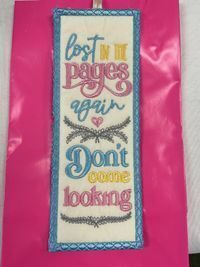 Embroidered Bookmarks - Lost in the Pages