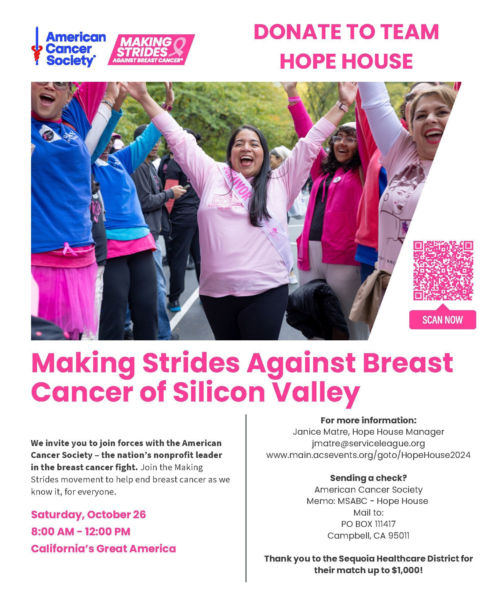 Hope House is 'Making Strides Against Breast Cancer'