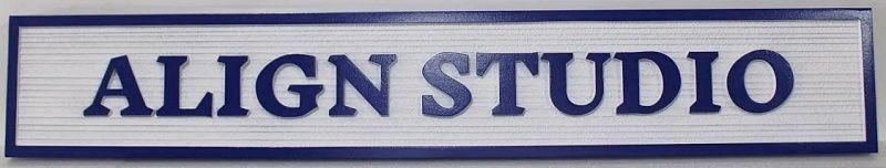 SA28507A - Carved and Sandblasted HDU Sign for "Align Studio"