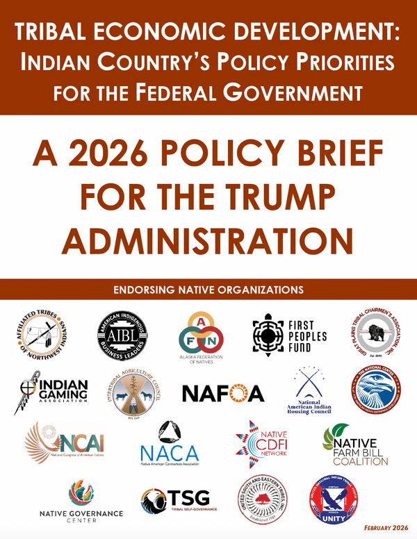 The National Center and 17 Other Native Organizations Release New Economic Policy Brief