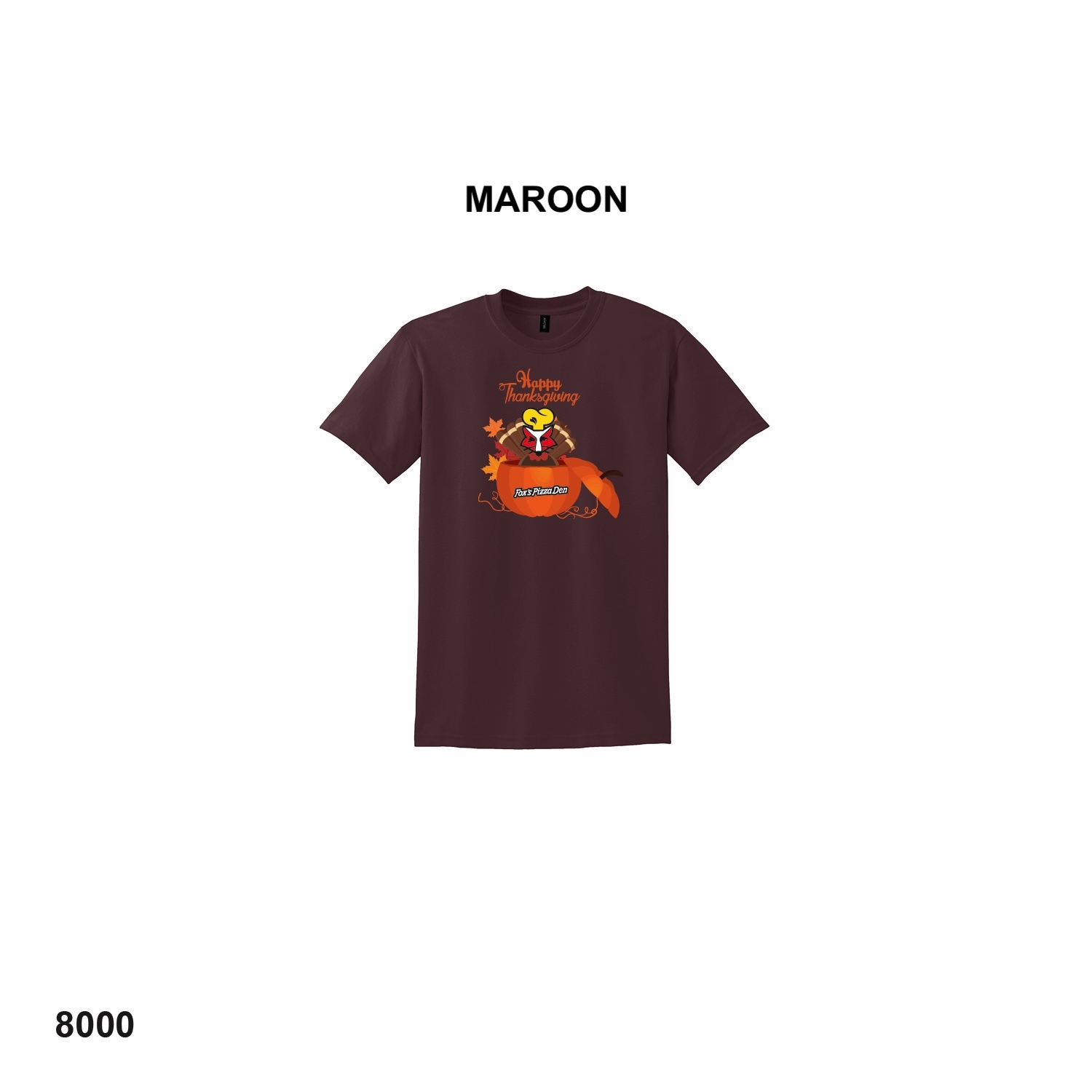 2026 Fox's Thanksgiving SHORT SLEEVE Gildan Adult T-Shirt