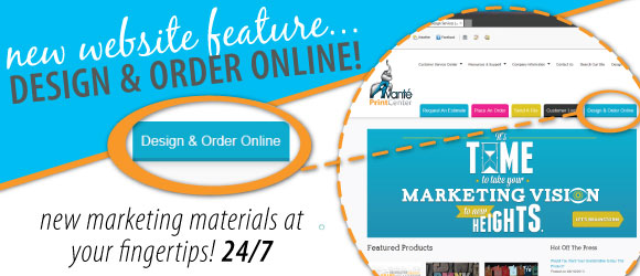 New Website! Now You Can Design Online!