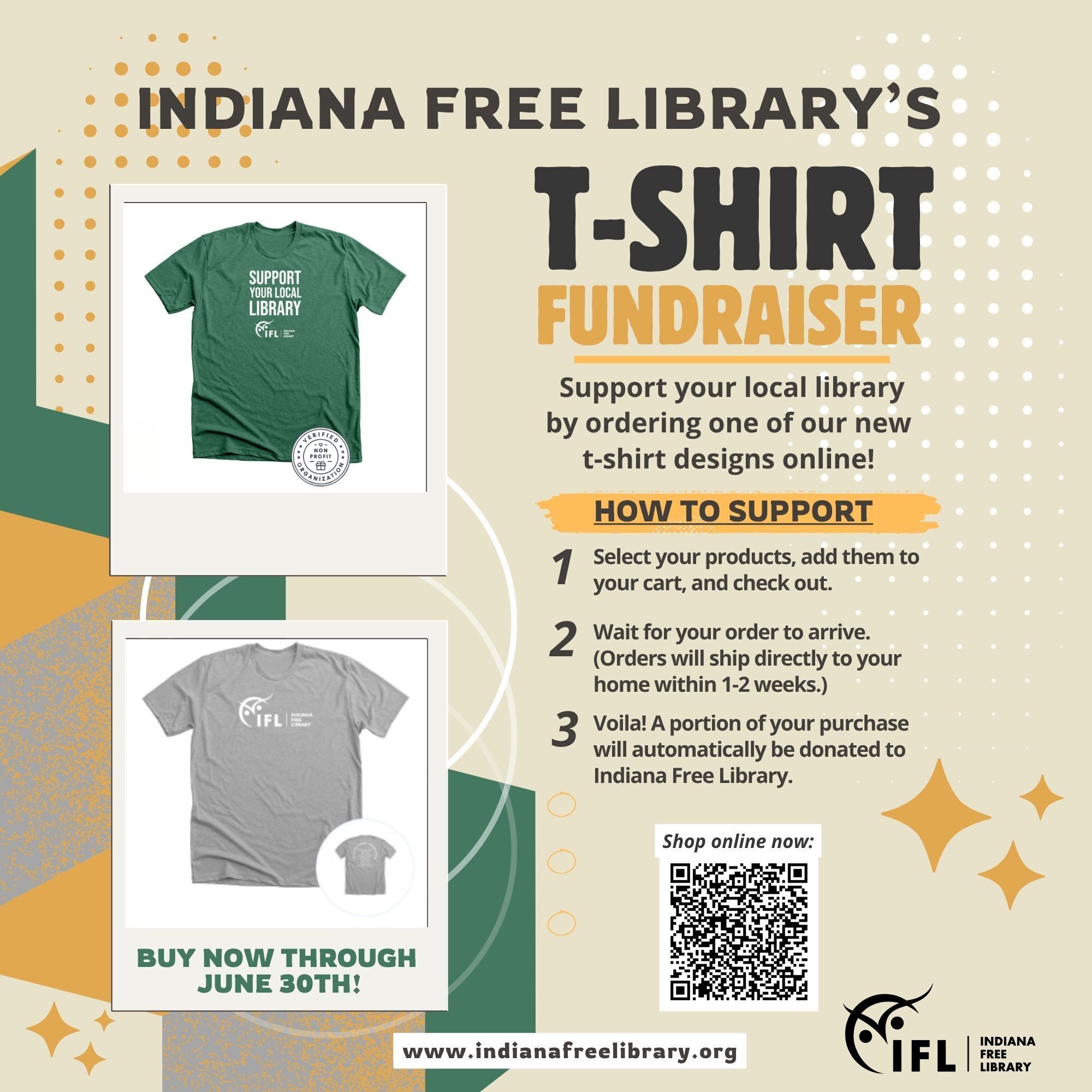 Indiana Free Library Apparel Sale