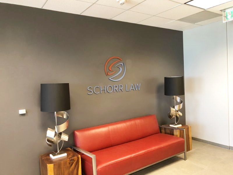 Reception wall logo signs in Los Angeles CA