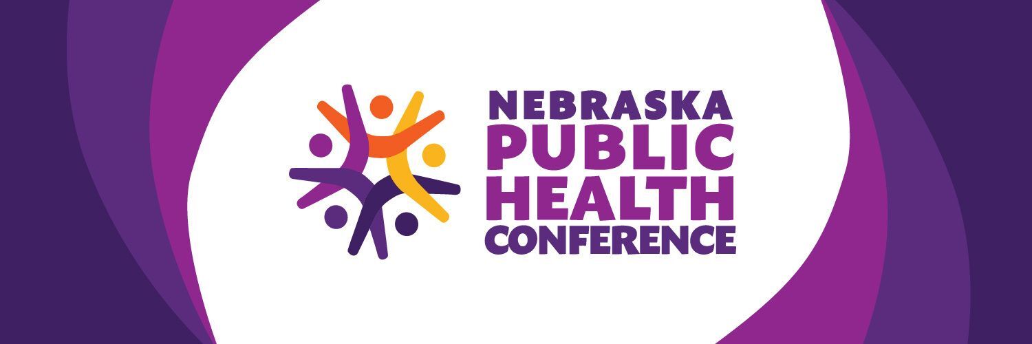 graphic banner showing bright purples and the logo for the 2025 Nebraska Public Health Conference